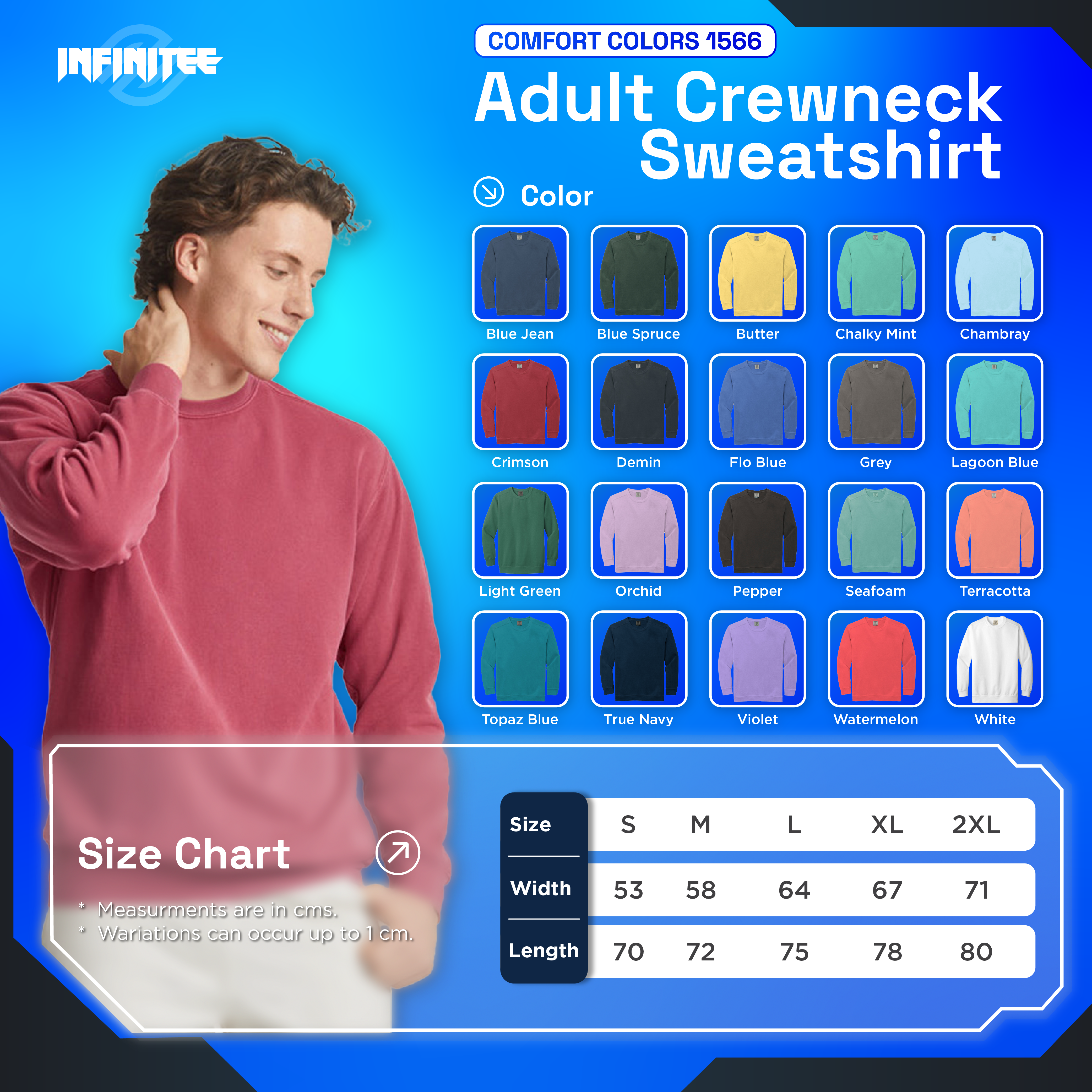 Printing - Sweatshirts Comfort Colors® 1566