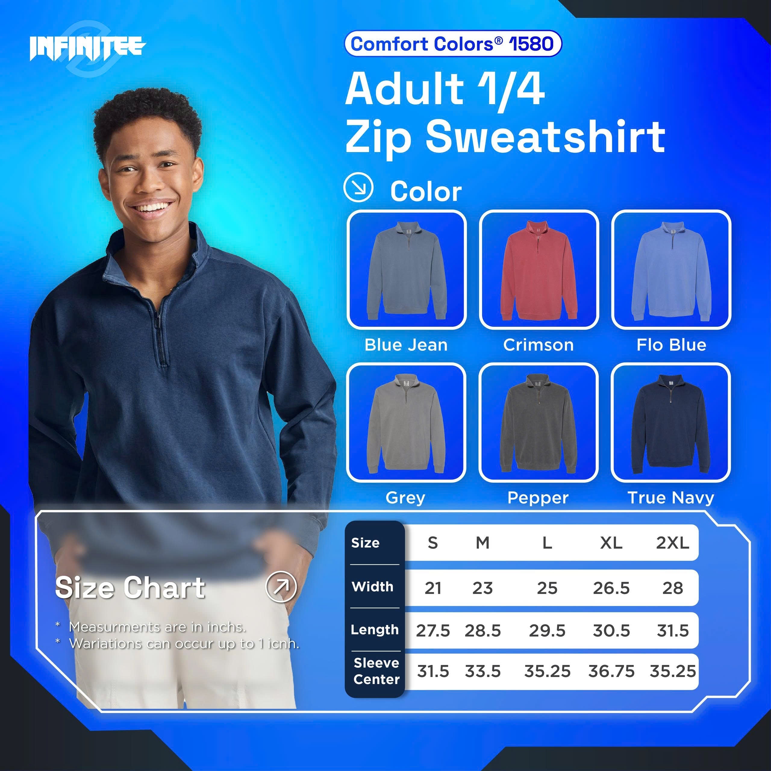 Printing - Sweatshirt Comfort Colors® 1580 1/4 Zip